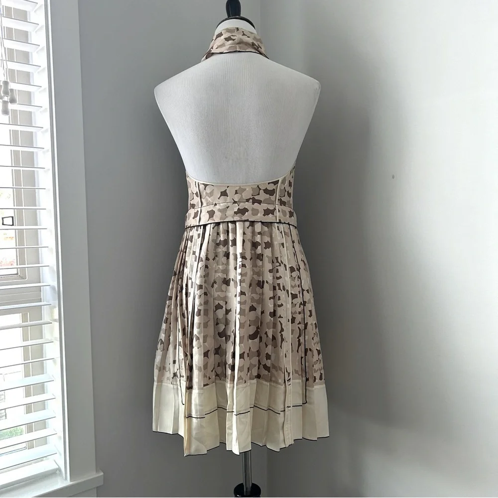 Marc Jacob Silk Pleated Backless Dress - Picture 2 of 16